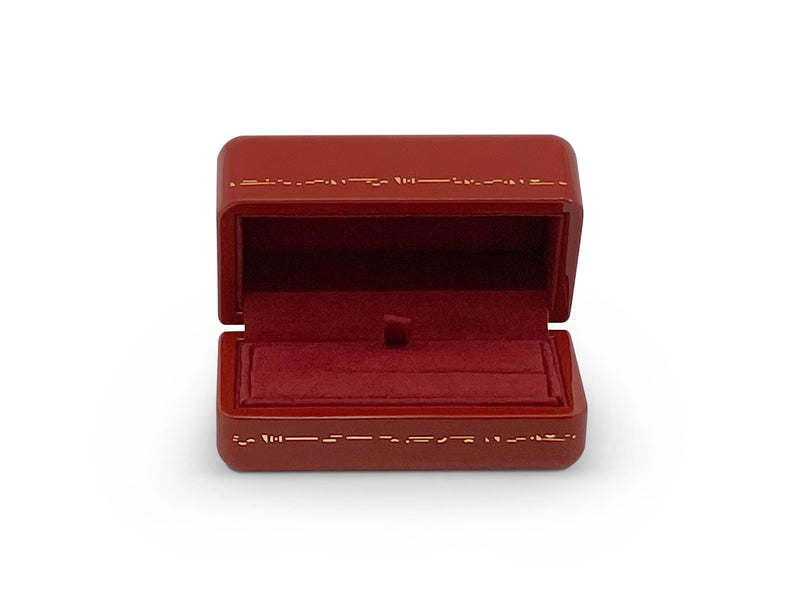 We Do Double Ring Box Royal Red
