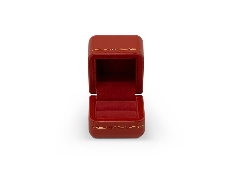 Burgundy Vintage Style Single Ring Box - The Little Shop of Boxes Ltd